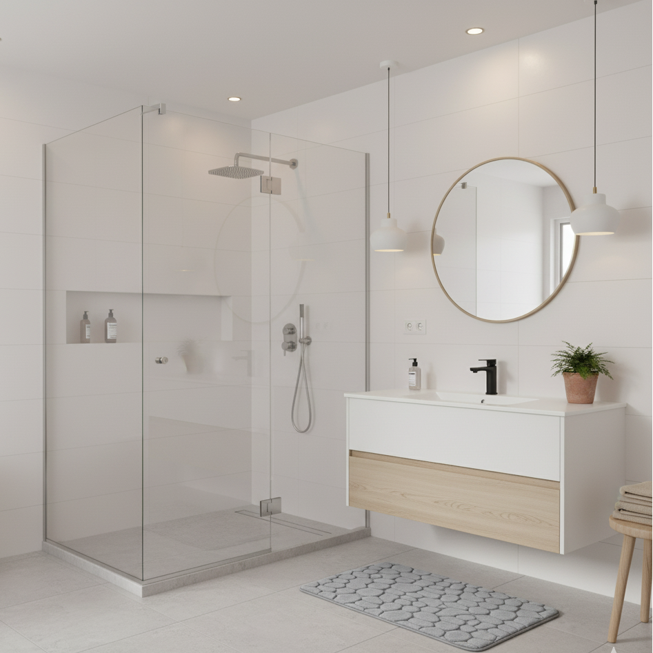 3D Non-Slip Bathroom Mat – Super Absorbent Quick-Dry Rug for Home