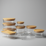 Airtight Glass Container Set
