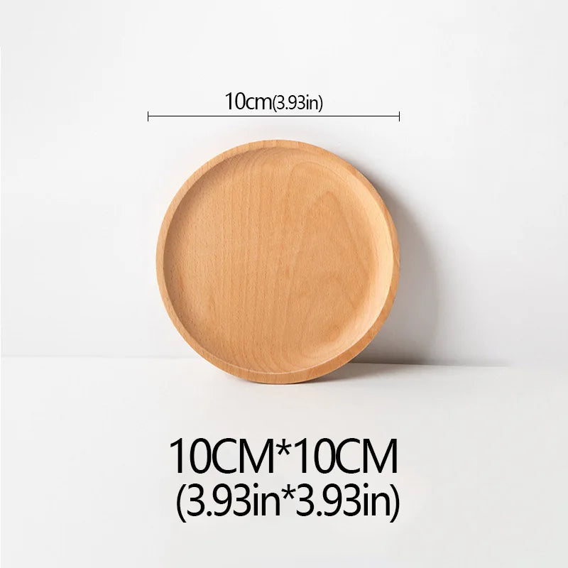 Natural Beech Wood Plate – Oval & Rectangular Wooden Serving Tray