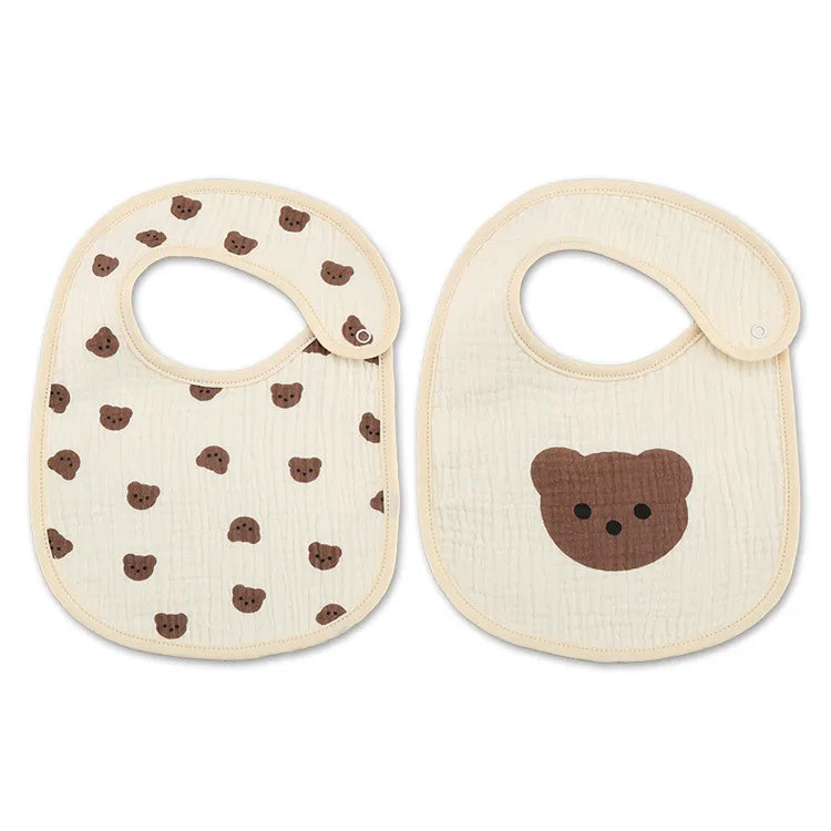 Waterproof Baby Bibs Cotton 2pcs/set