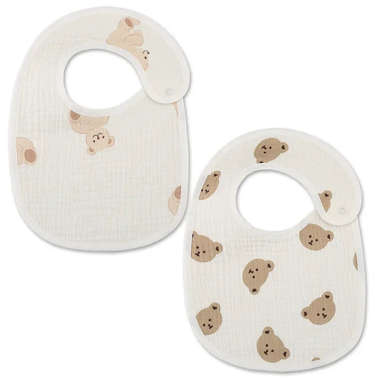 Waterproof Baby Bibs Cotton 2pcs/set