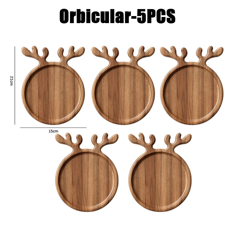 Wooden Appetizer & Dessert Platter – Decorative Charcuterie Serving Board