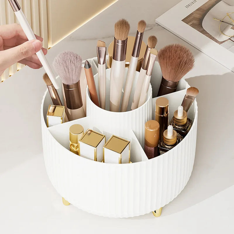 360° Rotating Organizer – Large Capacity Cosmetic Storage Box