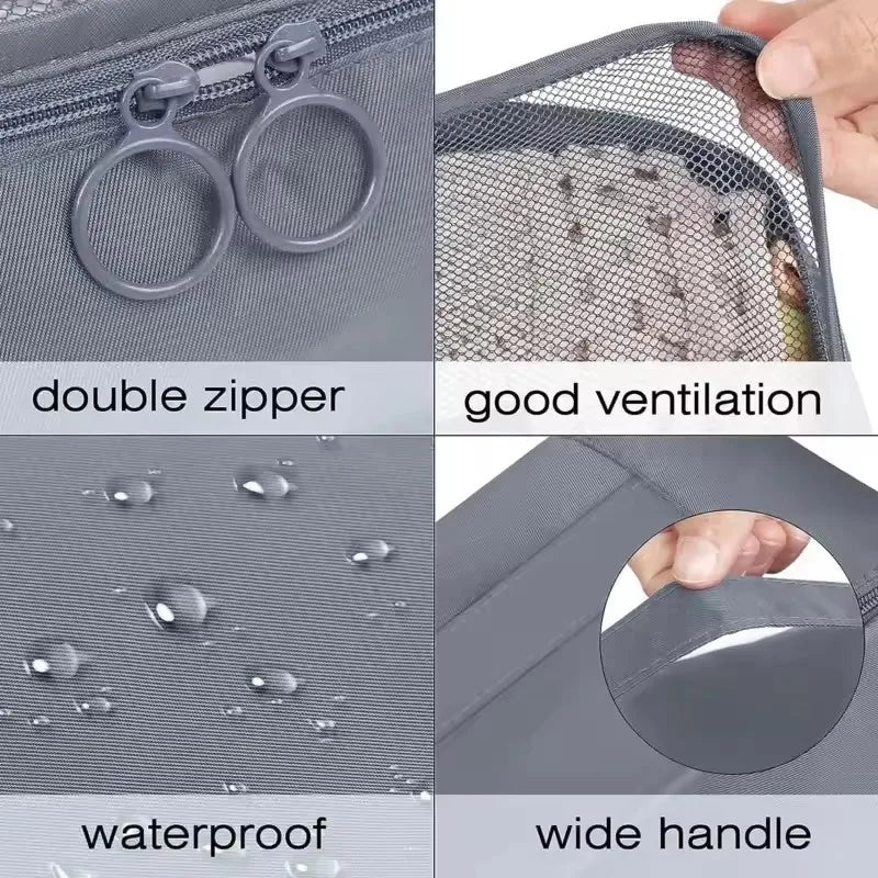 8-Piece Travel Organizer Set – Packing Cubes & Luggage Storage Bags for Clothes & Shoes