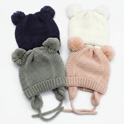 Knitted Fleece-Lined Baby Winter Hat