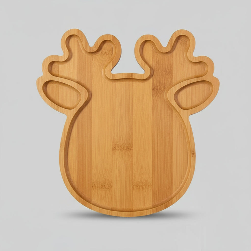 Wooden Christmas Serving Tray – Festive Snack, Fruit & Cheese Board