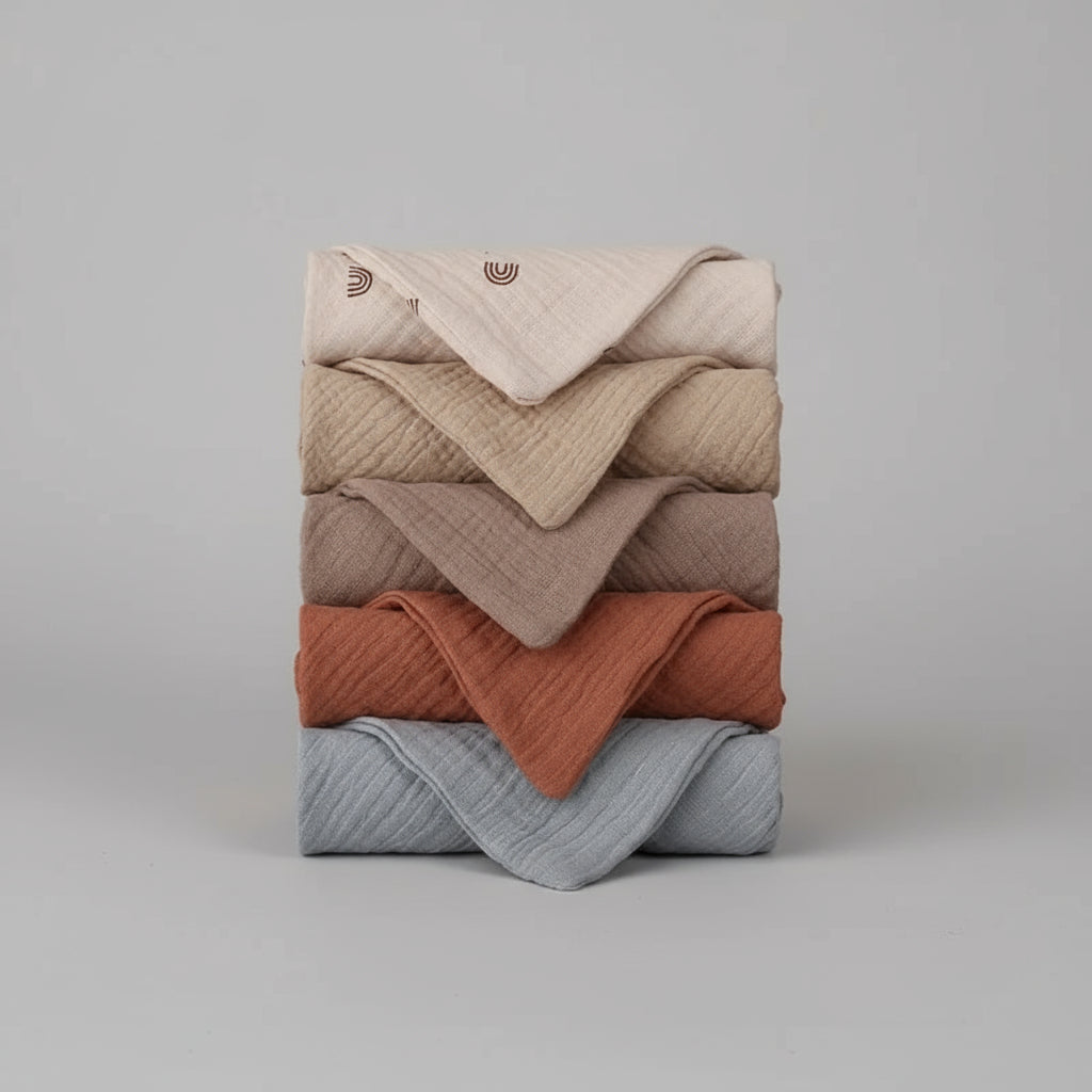 Baby Towel New Born Items Stuff Muslin Squares 5PC