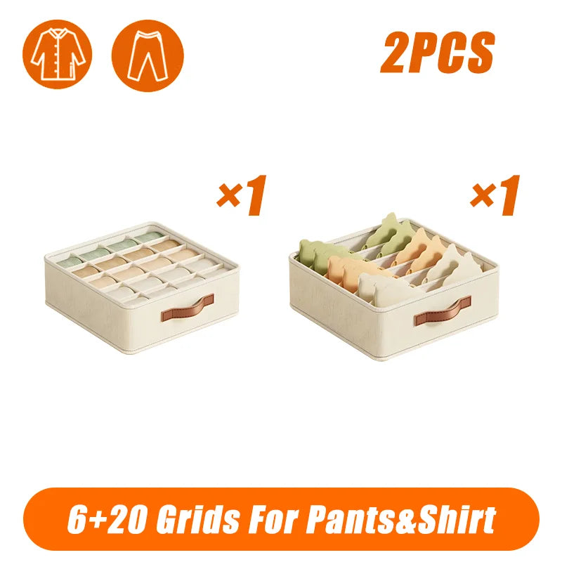 Bedroom Cabinet Drawer Organizer Bra Socks Underwear Organizer Box Closet Clothes Organizer Wardrobe Clothing Storage Organizers