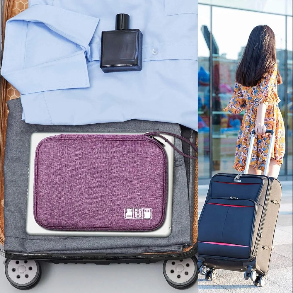 Travel Electronics Organizer Bag – Waterproof Cable & Charger Storage Case