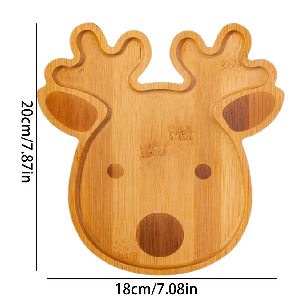 Wooden Christmas Serving Tray – Festive Snack, Fruit & Cheese Board