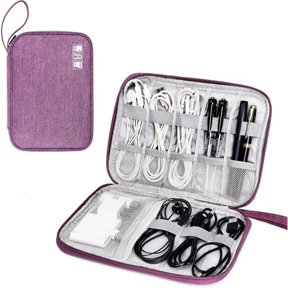Travel Electronics Organizer Bag – Waterproof Cable & Charger Storage Case