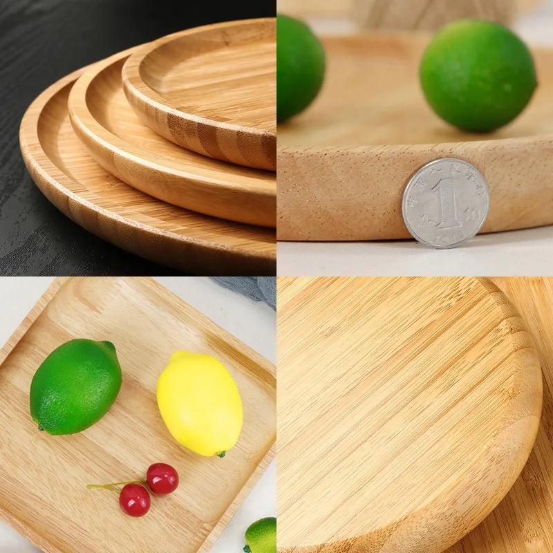 Natural Beech Wood Plate – Oval & Rectangular Wooden Serving Tray