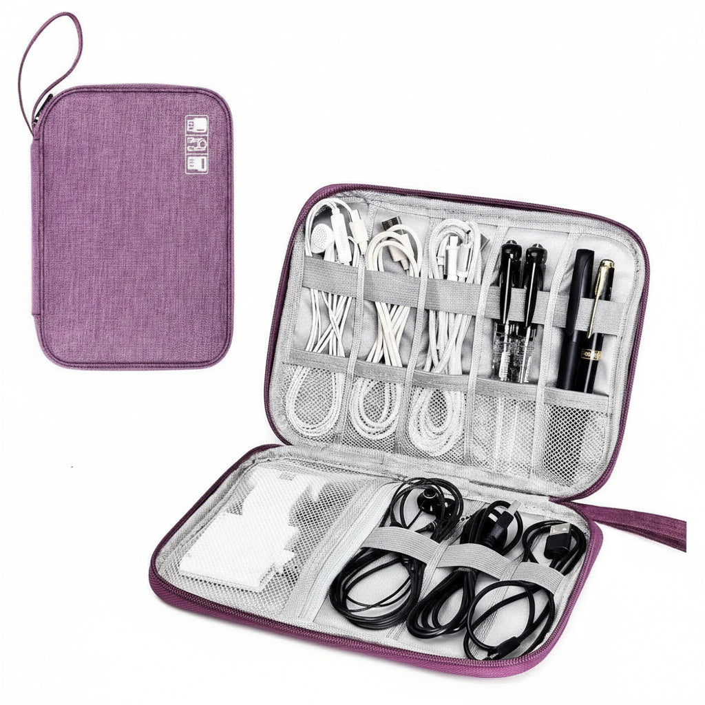 Travel Electronics Organizer Bag – Waterproof Cable & Charger Storage Case