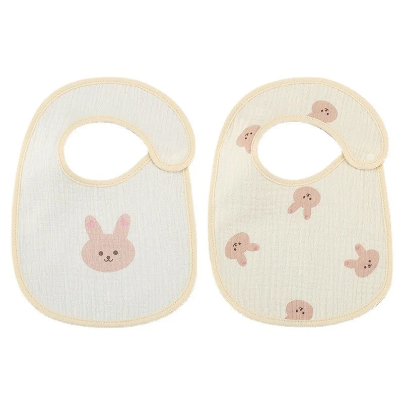 Waterproof Baby Bibs Cotton 2pcs/set