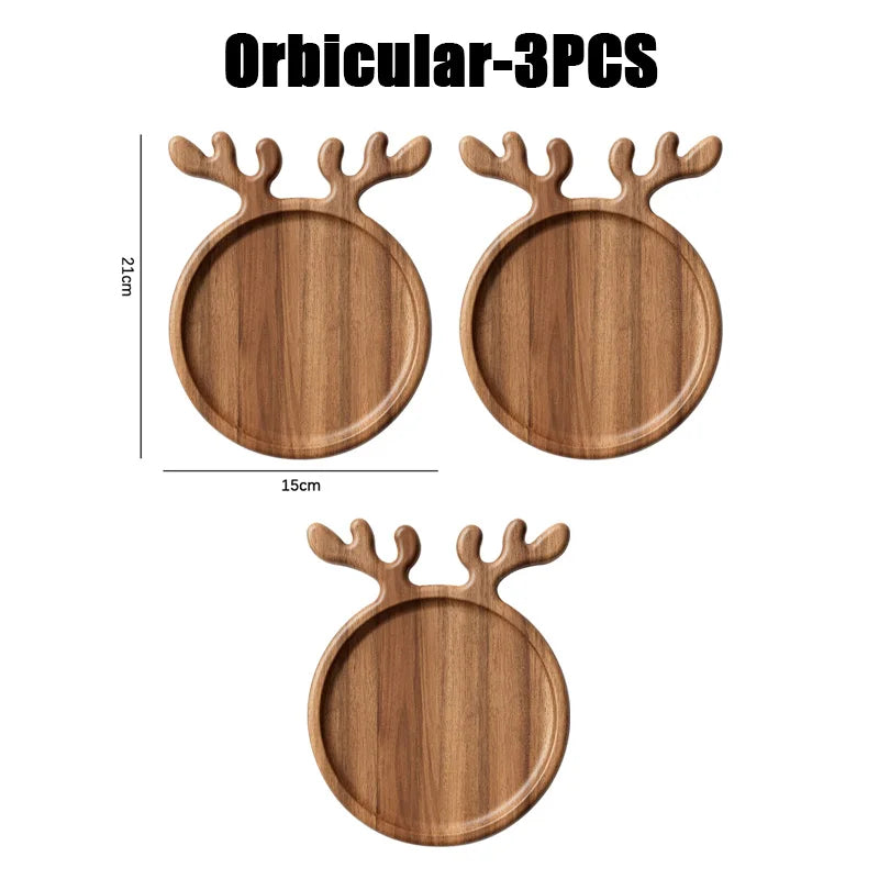 Wooden Appetizer & Dessert Platter – Decorative Charcuterie Serving Board