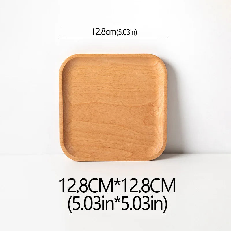 Natural Beech Wood Plate – Oval & Rectangular Wooden Serving Tray