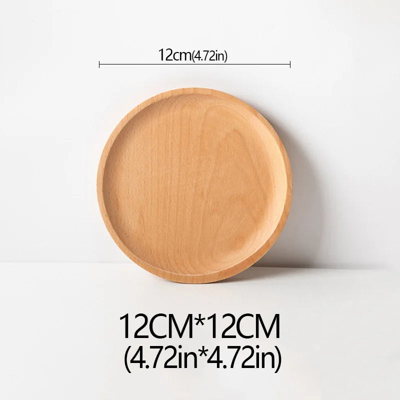 Natural Beech Wood Plate – Oval & Rectangular Wooden Serving Tray