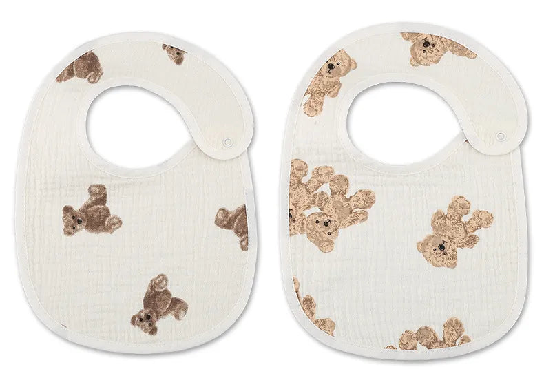 Waterproof Baby Bibs Cotton 2pcs/set