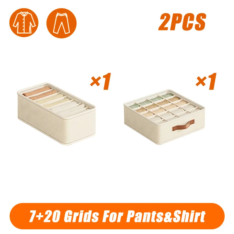 Bedroom Cabinet Drawer Organizer Bra Socks Underwear Organizer Box Closet Clothes Organizer Wardrobe Clothing Storage Organizers