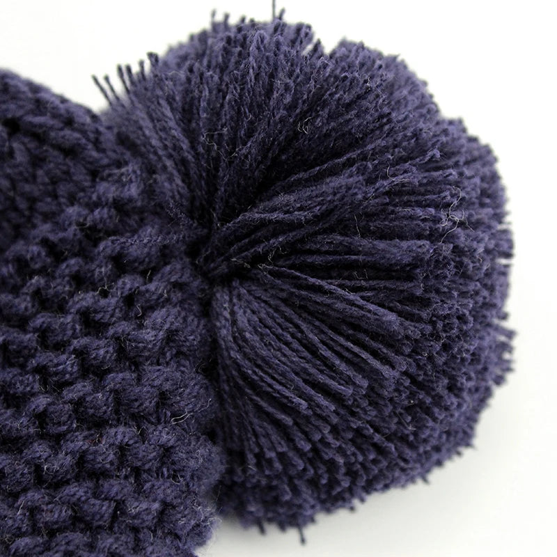 Knitted Fleece-Lined Baby Winter Hat