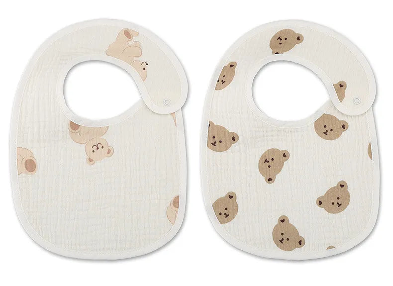 Waterproof Baby Bibs Cotton 2pcs/set
